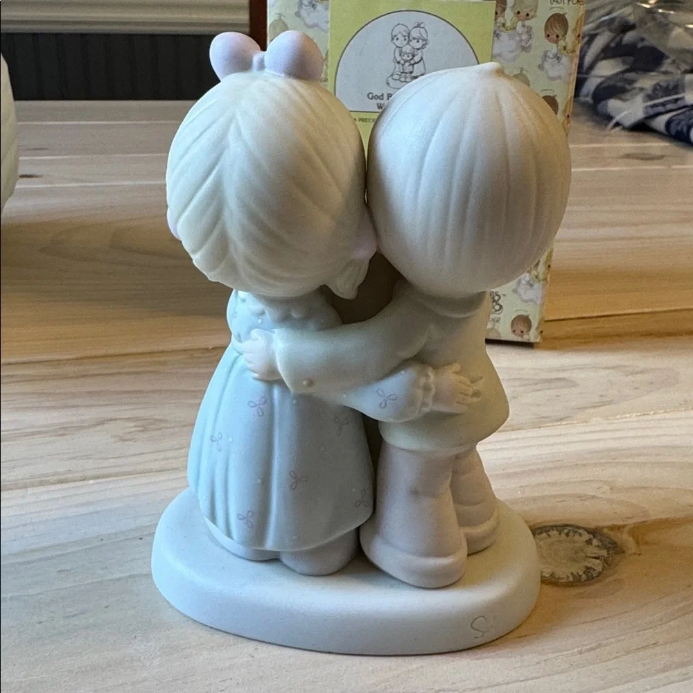 Precious Moments Porcelain Figurine “God Bless The Day We Found You”